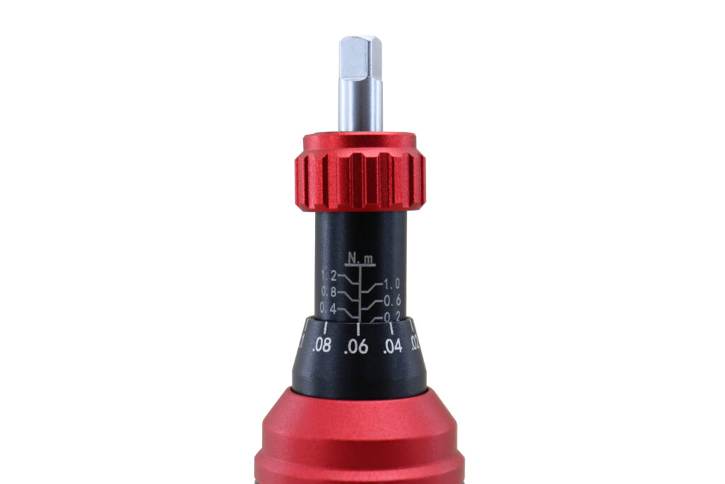 Torquimetro axial de estalo ¼’’ torque 0.3 a 1.2Nm